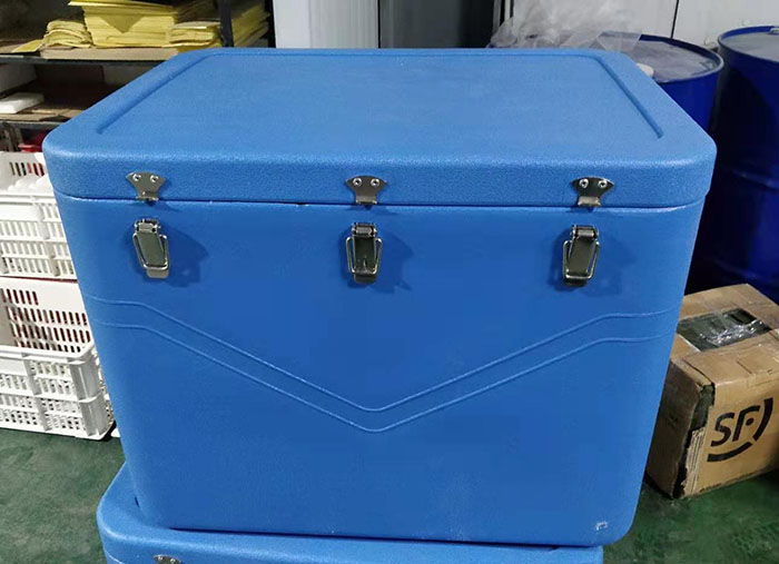 100L蓝色生鲜转运输箱
